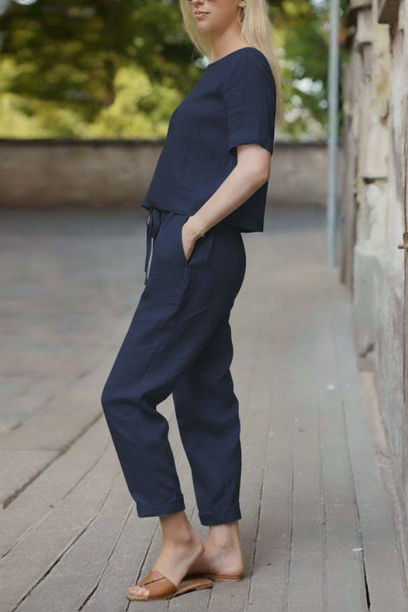 100% Cotton Linen Monochrome Co-ord