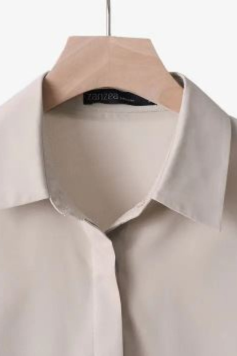 Relaxed Shirt &amp; Trousers Two-Piece Set