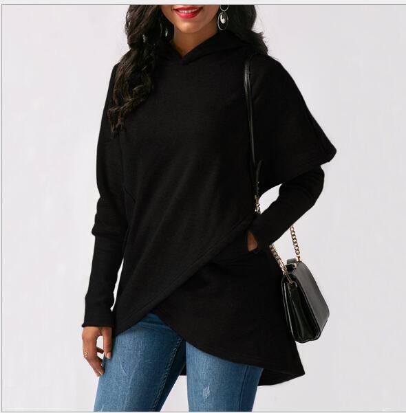 Hooded Long Sleeve Fashion Sweatshirt Top