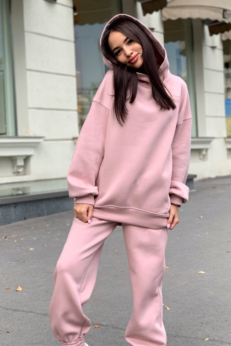 Hooded Sweatshirt Casual Two-Piece Set