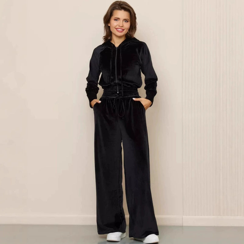 Silver Fox Fleece Hoodie and Pants Set