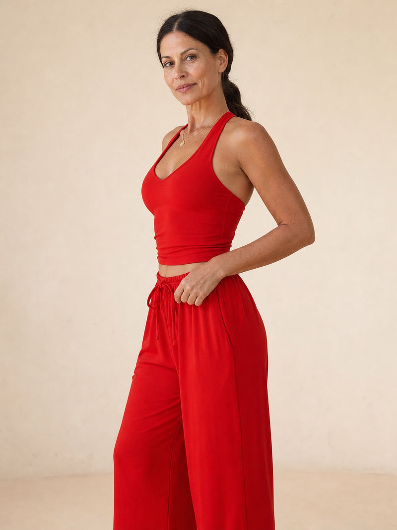 Halter Palazzo Co-Ord Athleisure Set