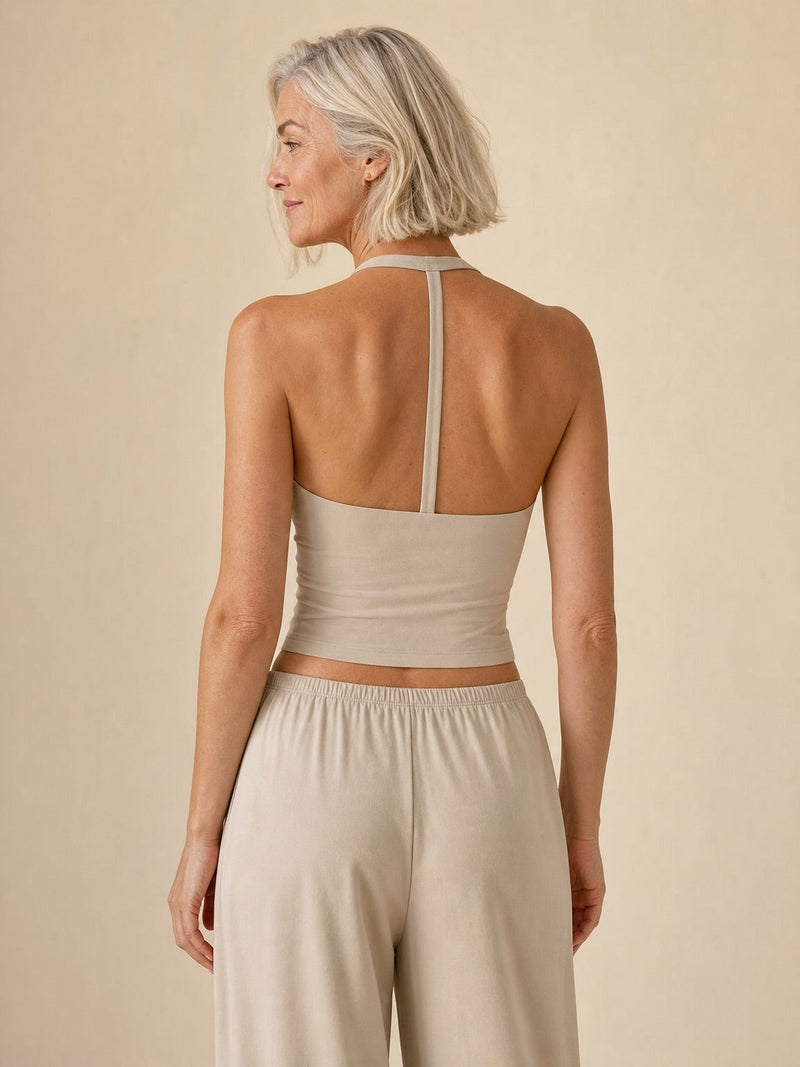 Halter Palazzo Co-Ord Athleisure Set