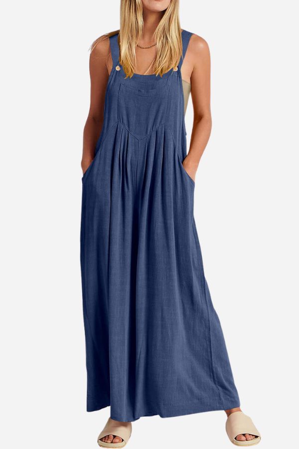Free-Flow Wide Leg Overalls
