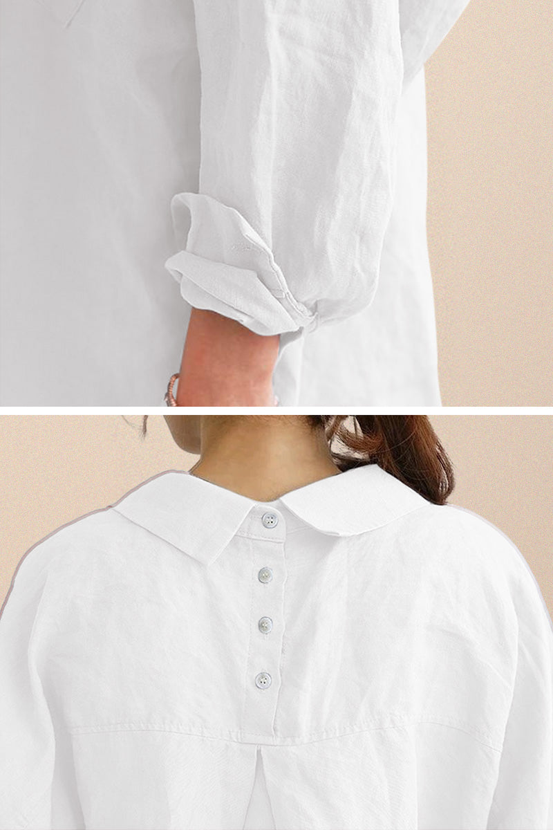 Oversized 100% Cotton Linen Shirt