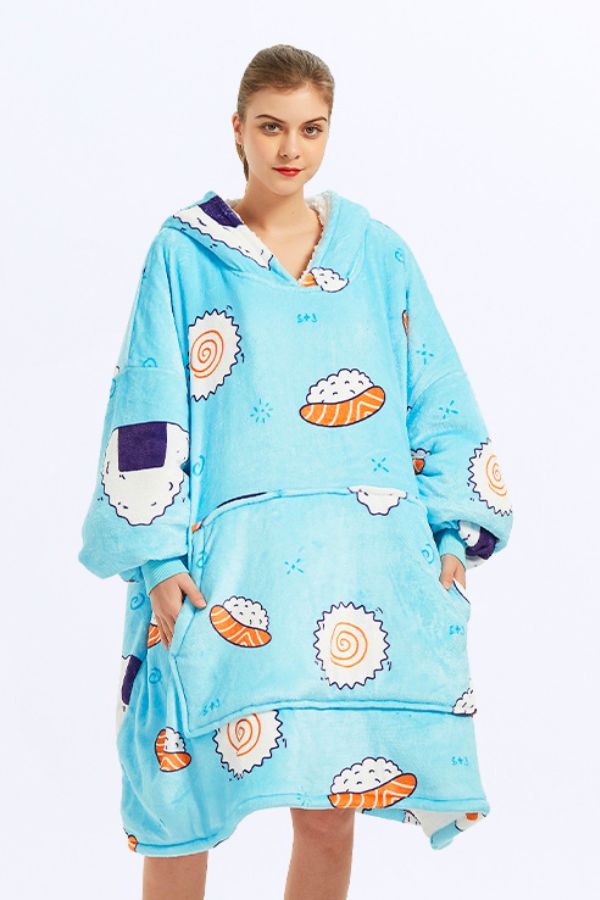 Snuggly Oversized Hooded Fleece Sweater