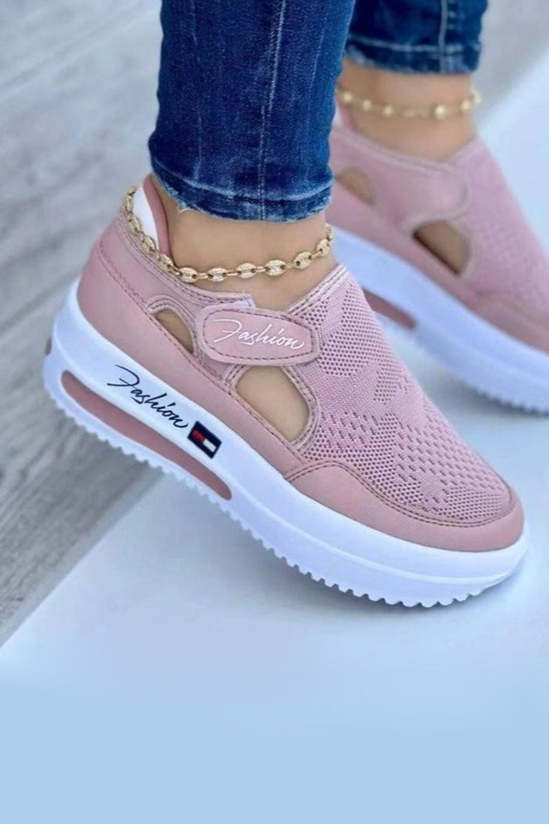 Breathable Wedge Sneakers
