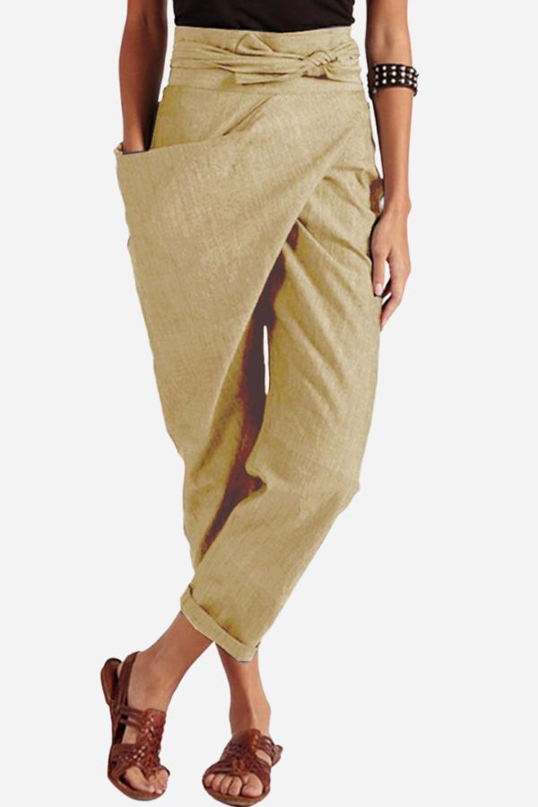 High-Waist Wrapped Comfy Pants