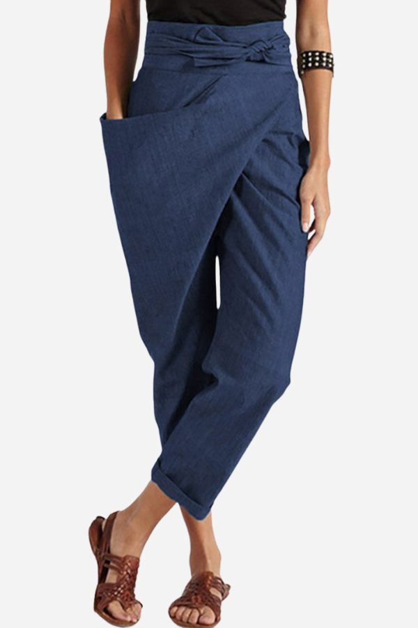 High-Waist Wrapped Comfy Pants