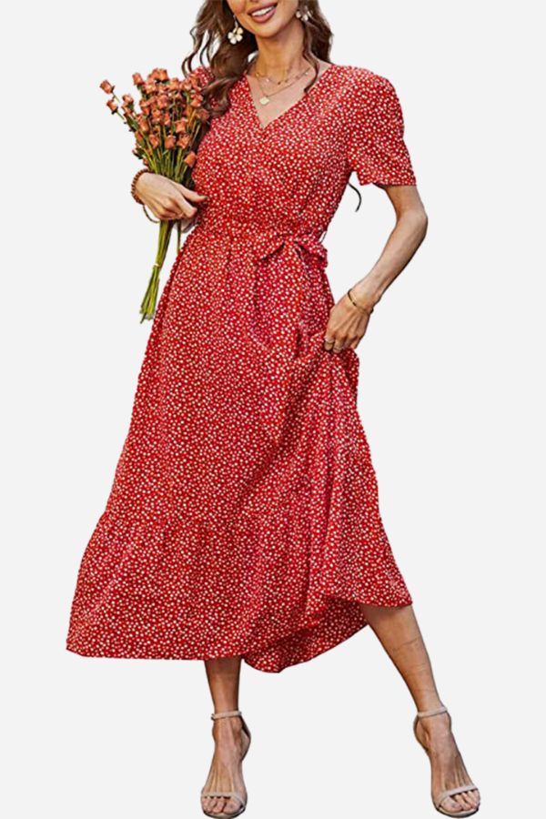 Charming Floral Boho Maxi Dress