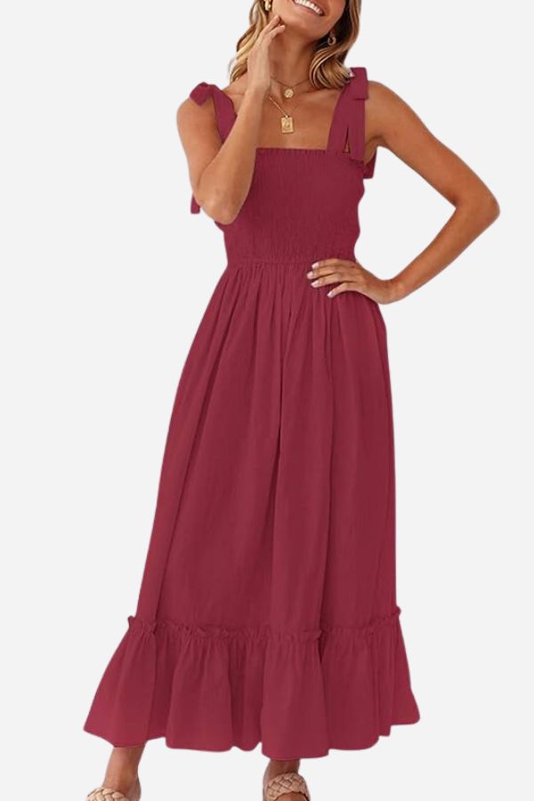 Sunkissed Spaghetti Boho Dress