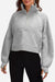 Cozy Oversized Half-Zip Fleece Pullover Sweatshirt