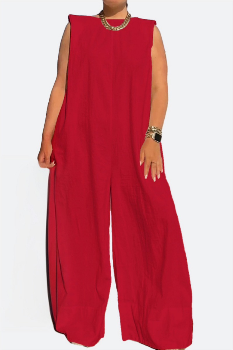 You Are Confident, Established, &amp; Whip-smart: Sleeveless Wide-leg Jumpsuit