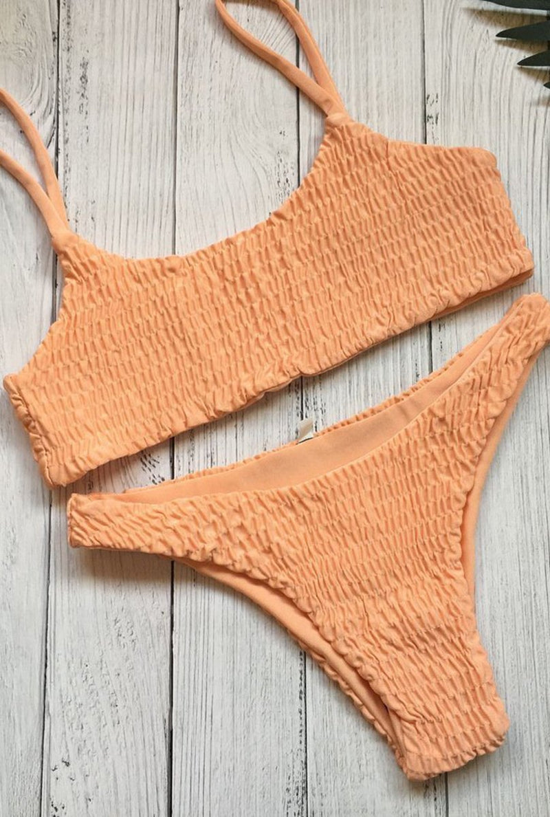 Retro Shirred Bikini